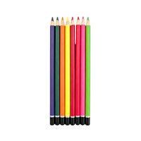 Ensemble de 8 crayons de couleur à l'eau à base d'acrylique, à mine souple, pour artistes et croquis