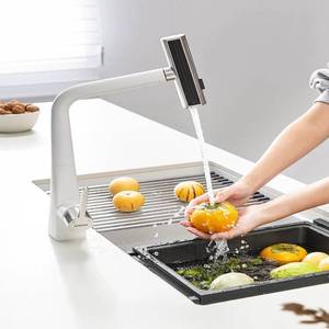 Modern 304 stainless steel invisible embedded nano coating scratch resistant intelligent digital kitchen sink - Product Image 6