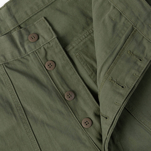 <span class=keywords><strong>Pantaloni</strong></span> da <span class=keywords><strong>Uomo</strong></span> Personalizzati Primaverili a Gamba Dritta Verde Oliva Vintage di Alta Qualità, <span class=keywords><strong>Pantaloni</strong></span> Utility in Tessuto Twill, <span class=keywords><strong>Pantaloni</strong></span> Fatigue Herringbone - Product Image 5