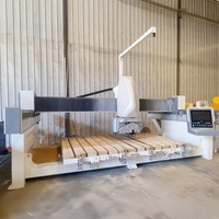 Machine de découpe de dalles de marbre industrielle CNC à cinq axes 5+1 axes, type scie à pont, pour la Turquie