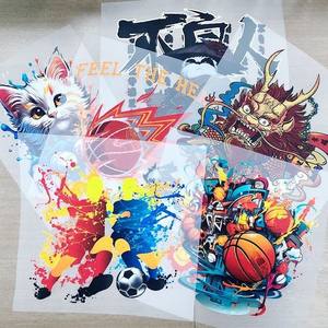 Autocollants personnalisés en gros de style démoniaque, prêts à être pressés, impression d'étiquettes, transfert thermique DTF en plastisol pour t-shirt - Product Image 4