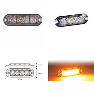 <span class=keywords><strong>12</strong></span>-24 <span class=keywords><strong>V</strong></span> <span class=keywords><strong>12</strong></span> W mỏng sáng phụ kiện xe hơi Đèn Led Mini Flash ánh sáng thanh Xe Xe tải động cơ cảnh báo khẩn cấp ánh sáng nhấp nháy - Product Image 4