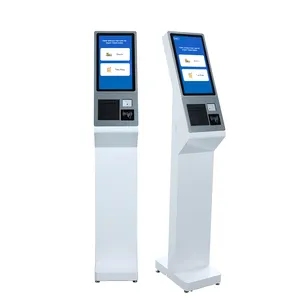 15.6" 21.5" 32" Floor stand touch screen hotel automatic payment terminal kiosk cash check in self-service terminal kiosk