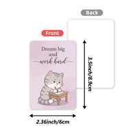 Paquete de 36: Nuevo Estilo Acuarela Transfronterizo, Lindos Dibujos Animados de Gatitos, Inspiradores y Positivos para Niños, Impresión Offset en Relieve