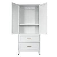 Armoire de rangement en métal peu encombrante, placard étroit en acier pour l'organisation d'angle de chambre