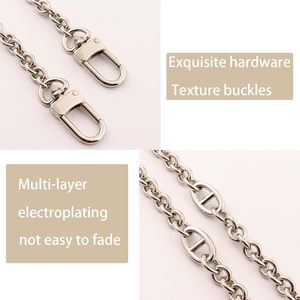 Bag Chain Strap For Handbag Replacement <b>Purse</b> Chain Strap Crossbody With Metal Buckles Silver Inches - Product Image 3