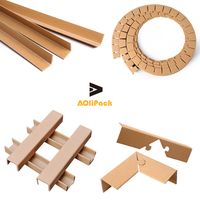Protection d'angle en carton ondulé recyclable en papier kraft pour palettes - Offre Spéciale