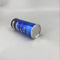 Bidon d'huile moteur rond en métal vide de 1 litre et bidons verseurs