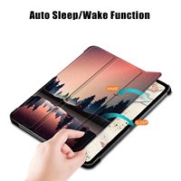 Étui pour iPad Air4 Air5, léger, antichoc, 11 pouces, étui pour tablette avec fonction de veille/réveil automatique, design peint