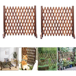 Grosir panel pagar kayu taman Modern pagar kayu dinding taman untuk halaman rumah taman dalam ruangan luar ruangan