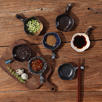 Petite assiette en céramique jetable de style japonais pour tremper la sauce vinaigre ménager sauce soja assaisonnement pour manger marmite à huile