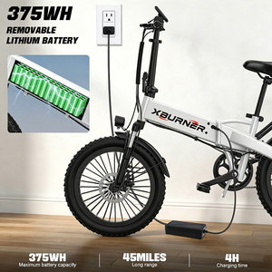Sepeda Lipat Elektrik Dewasa 20 Inch Ban Lebar 48V 720W Motor 25 MPH Jarak Tempuh 45 Mil Sepeda Komuter Step Through Pria Wanita - Product Image 6