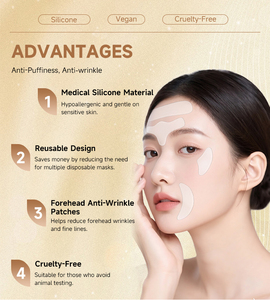 Maschera Coreana in Silicone Medicale per Viso e Corpo Femminile, Riutilizzabile, Antirughe per <span class=keywords><strong>Fronte</strong></span> e Petto, Patch Lifting Viso, Misura Campione - Product Image 3