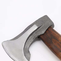 Hache de bûcheron d'extérieur en acier forgé à haute teneur en carbone pour couper le bois et les os, idéale pour la menuiserie, modèle Kaishan Nieman, tête en arc, longueur totale 340 mm