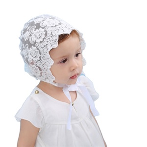 Cappello alla Moda per Bambina, Berretto in Pizzo per Bambini, <span class=keywords><strong>Cappellino</strong></span> per Neonati, Cappello per Battesimo - Product Image 2