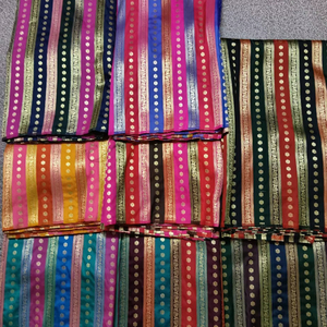 Tissu en soie jacquard brodé artisanal sur mesure, motifs complexes, léger, 110 GSM, pour collections de haute couture, lehengas, robes - Product Image 1