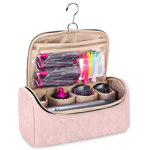 Sac de rangement portable pour styler de coiffure avec rotation à 360° °   Organisateur de voyage léger avec crochet pivotant, compatible avec les fers à friser, les brosses et les accessoires - Product Image 5