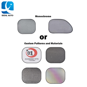 Paquete de 2 Parasoles Laterales Universales para Automóvil, Malla de Nailon Plegable, Protección Solar para Niños - Product Image 3