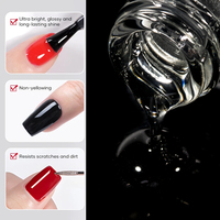 Vernis à ongles gel UV avec logo personnalisé Master Super Shine Top Coat Finition de couche de scellant à haute brillance Marque privée/Marque personnelle Gellak