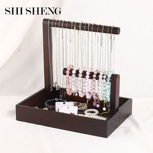 SHI SHENG braccialetto portatile in legno rigido catena T-Bar Rack per braccialetto orologio collana casa organizzazione titolare vetrina - Product Image 1