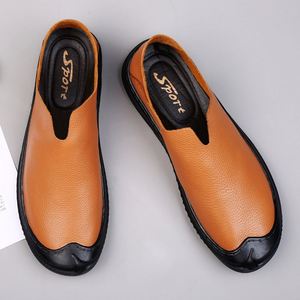 Men's Loafers Driving Shoes Penny Loafer <b>Flats</b> Cow Genuine Leather Low-top Slip on Pull on Handmade Casual Business Light Weight - Product Image 6