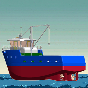 Nuevo barco de pesca de Sena con monedero de fibra de vidrio alimentado con diésel de 54 pies/16m a la venta - Product Image 2
