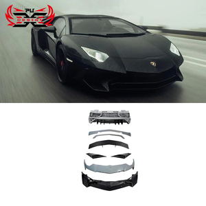 Kit carrosserie en fibre de carbone sèche de style SV pour <span class=keywords><strong>Lamborghini</strong></span> <span class=keywords><strong>Aventador</strong></span> LP700 LP720 LP750, pare-chocs avant et arrière, évents, spoiler, modification - Product Image 1