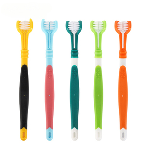 Cepillo de Dientes de Tres Cabezas para Mascotas, Limpieza Bucal para Perros y Gatos, Perros Grandes - Product Image 1