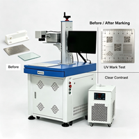 Machine de marquage laser UV Huike à traitement à froid 3W/5W, longueur d'onde 355nm, pour assiettes en céramique, services à thé et mugs