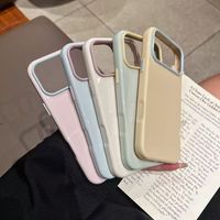 Coque de téléphone souple antichoc en silicone TPU couleur bonbon tendance pour iPhone 18 17 16 13 12 11 Pro Max 14 15 Plus