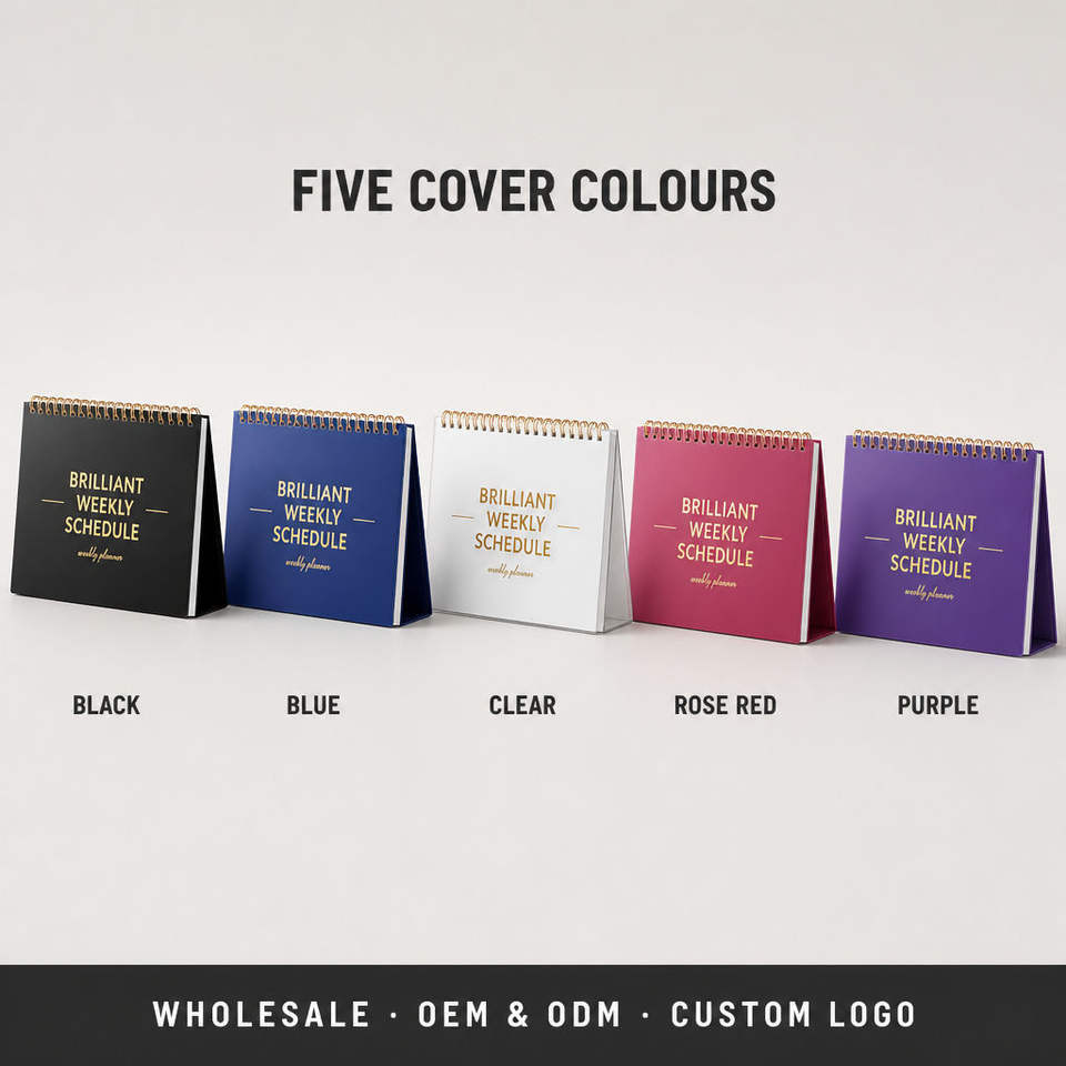 wholesale custom Weekly Planner Spiral Bound Schedule Notepad Long ...