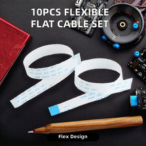 10PCS Cabo Flexível FPC de 0.5MM Pitch, Fios FFC de 150MM com Isolamento em PVC para Uso em Computadores, Opções de Pinos de 6-20 - Product Image 2