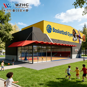 Gimnasio de Baloncesto con Estructura de Acero para Propiedades Privadas, Centro Deportivo al Aire Libre para Práctica Personal, Diseño Moderno, <span class=keywords><strong>Vida</strong></span> Útil de Más de 50 Años - Product Image 2