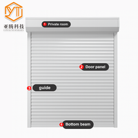 Puerta Enrollable Automática de Aleación de Aluminio de Alta Calidad, Motor de 110V/220V, Operación Manual de Emergencia, Resistencia al Viento de Nivel 8-12