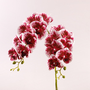 Orquídea Phalaenopsis de 9 Cabezas, Flor Artificial Lucky Star, Alta Simulación, PVC, Plástico, Decoración del Hogar, Uso en Bodas - Product Image 1