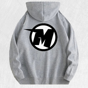 Felpa con Cappuccio con Logo <span class=keywords><strong>Anime</strong></span> '<span class=keywords><strong>M</strong></span>' 100% Cotone Magazzino USA 7 Colori - Product Image 1
