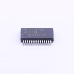 MCU 8 บิต PIC18 PIC RISC 64KB แฟลช 2.5V/3.3V/5V 28 พิน SSOP แบบหลอด - ราง/หลอด PIC18F26K22-E/SS - Product Image 1
