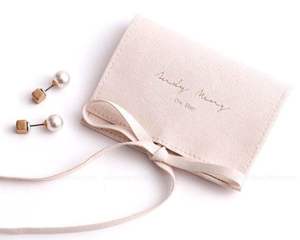 High Quality Custom Made Embossed Logo Envelope Gift Suede Pouch <b>Drawstring</b> Velvet <b>Bags</b> Jewelry Packaging Pouch <b>Bag</b> Recyclable - Product Image 2