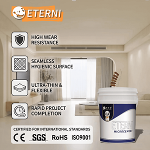 Microcemento Premium ETERNI IN-ART 006-01 Sin Juntas |   100% Impermeable |   Recubrimiento Acrílico Impermeable a Precio de Fábrica Directo para - Product Image 1