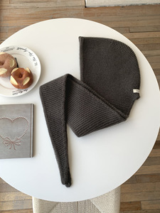 Ensemble bonnet et écharpe en laine 100% pour femmes, personnalisé, automne-hiver, vintage, protection des oreilles, bonnet en laine, <span class=keywords><strong>cache</strong></span>-cou, ensemble deux pièces - Product Image 5