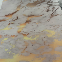 Personnalisation en gros feuille de marbre UV PVC panneau décoratif mural flexible pour villa chambre à coucher salle de bain panneaux muraux d'intérieur