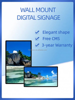 Écran tactile ultra-mince Gamut de couleurs élevées CMS Télécommande gratuite 32 43 50 55 65 75 pouces Signalisation numérique élégante