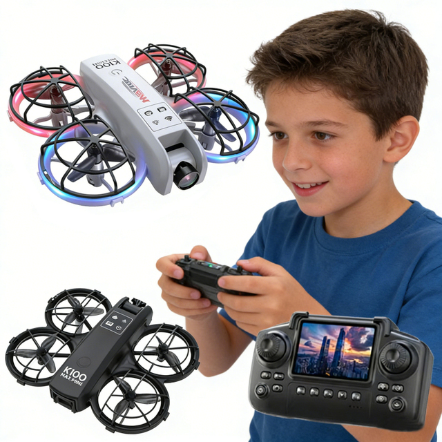 WGNRC K100MAX 8K HD Dual Camera Rc Quadcopter,2.4g Real Time Image Transmission Rc Quadcopter Toy Headless Mode Light Quadcopter