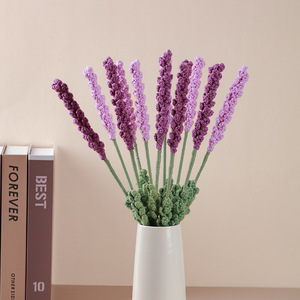 Flores <span class=keywords><strong>de</strong></span> Lavanda Tejidas a Mano, Flores <span class=keywords><strong>de</strong></span> Ganchillo Hechas a Mano, Ramo <span class=keywords><strong>de</strong></span> Lavanda, <span class=keywords><strong>Regalos</strong></span> DIY - Product Image 5