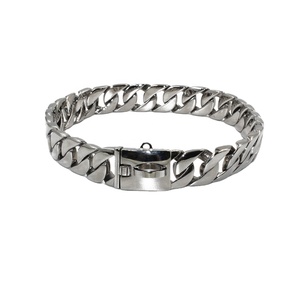 Kingtale fashion Gold Plated Stainless Steel Pet Cuban Link Dog choke Chain Collar - Product Image 1