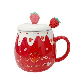 <span class=keywords><strong>Taza</strong></span> de Cerámica Pintada a Mano con Logotipo Personalizado, <span class=keywords><strong>Diseño</strong></span> de Fruta y Flores, 460 ml, <span class=keywords><strong>Taza</strong></span> de Café <span class=keywords><strong>Navideña</strong></span> para el Hogar u Oficina - Product Image 3