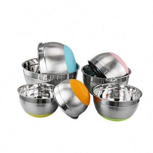 Stainless Steel 7 Piece Mixing Bowls with Lids for Kitchen Baking Prepping Cooking Serving Food - Product Image 6