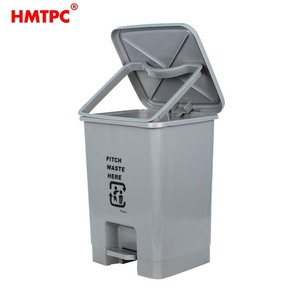 Cubo de Basura con Tapa Abatible HMTPC, 1980G, Plástico, Rectangular, para Interiores, Hogar - Product Image 3