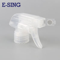 Pulvérisateur à gâchette en plastique blanc 28/415 24/415, tête de pulvérisation à brume fine pour bouteilles de nettoyage domestique