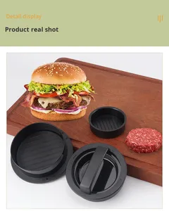 Presse à hamburgers et moule à galettes – Idéal pour galettes de bœuf et de poulet – Outil de cuisine - Product Image 2